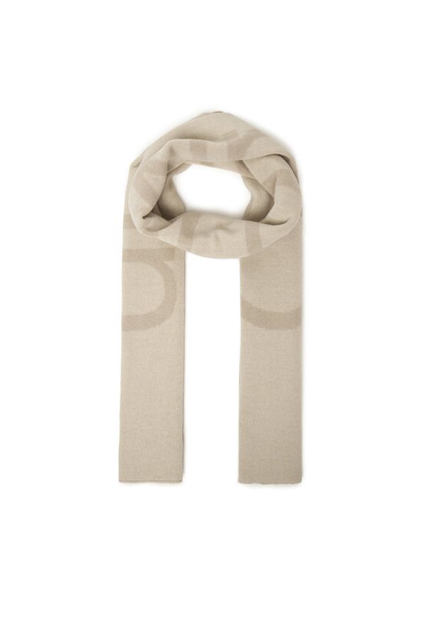 Calvin Klein Szalik LV04D8030G Beżowy. Kolor: beżowy. Materiał: wełna