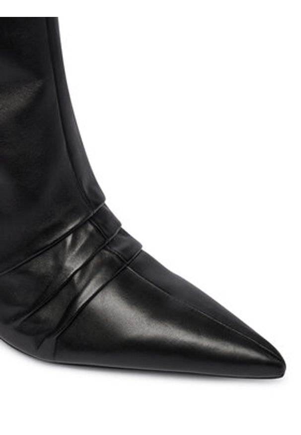 Patrizia Pepe Kozaki 2Y0037 L048 K103 Czarny. Kolor: czarny. Materiał: skóra