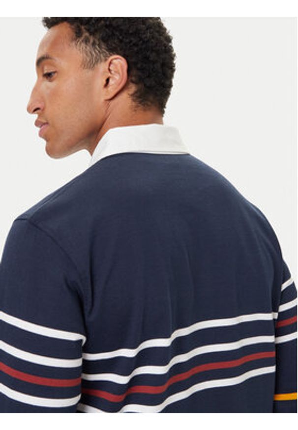 Levi's® Polo Union Rugby A4845-0033 Granatowy Relaxed Fit. Typ kołnierza: polo. Kolor: niebieski. Materiał: bawełna