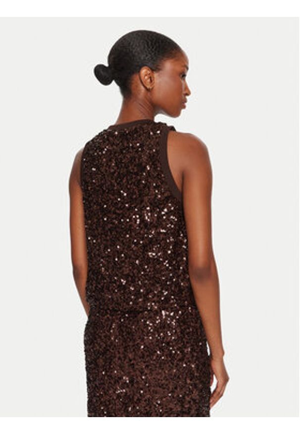 Marella Top Filly 2523946051 Brązowy Slim Fit. Kolor: brązowy. Materiał: syntetyk