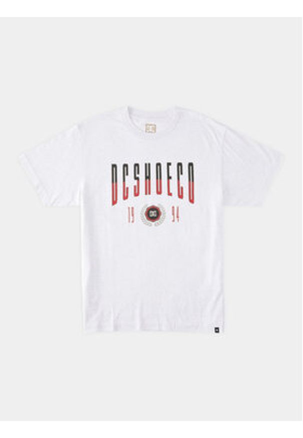 DC Shoes T-Shirt Dropout Tees ADYZT05304 Biały Regular Fit. Kolor: biały. Materiał: bawełna