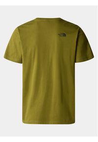 The North Face T-Shirt Easy NF0A87N5 Zielony Regular Fit. Kolor: zielony. Materiał: bawełna #6