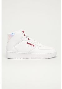 Levi's® - Levi's - Buty dziecięce. Okazja: na spotkanie biznesowe. Nosek buta: okrągły. Zapięcie: sznurówki. Kolor: biały. Materiał: syntetyk, materiał, skóra ekologiczna, guma. Szerokość cholewki: normalna #1