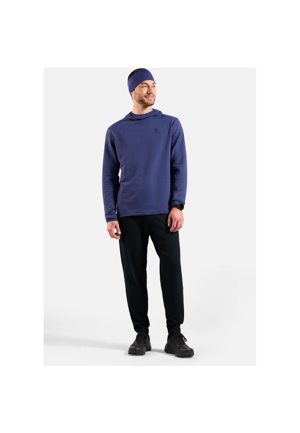 Spodnie dresowe Odlo Pants regular length ESSENTIAL THERMAL. Kolor: czarny. Materiał: dresówka. Sezon: lato. Sport: turystyka piesza