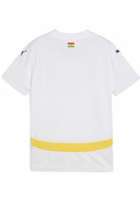 Puma - Młodzieżowa koszulka domowa Ghana 2025 PUMA White Pelé Yellow. Kolor: biały, żółty, wielokolorowy