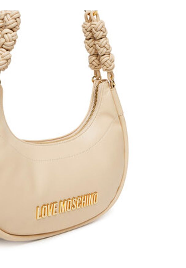 Love Moschino - LOVE MOSCHINO Torebka JC4237PP0MKL0104 Écru. Kolor: kremowy. Materiał: skórzane