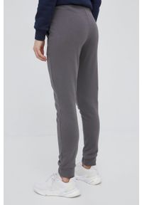 outhorn - Outhorn spodnie dresowe damskie kolor szary gładkie. Kolor: szary. Materiał: dresówka. Wzór: gładki