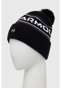 Under Armour czapka kolor czarny z cienkiej dzianiny. Kolor: czarny. Materiał: dzianina #2