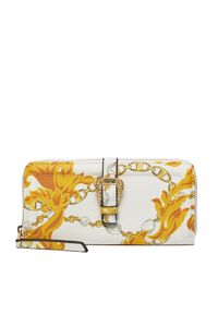 Versace Jeans Couture Duży Portfel Damski 75VA5PF1 Biały. Kolor: biały. Materiał: skóra #1