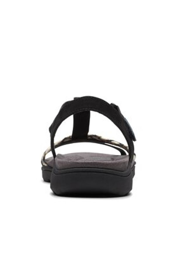 Clarks Sandały Amanda Tealite 26171125 Czarny. Kolor: czarny. Materiał: skóra, nubuk