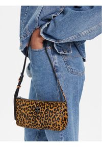 Tommy Jeans Torebka Tjw Must Leopard Shoulder Bag AW0AW18008 Pomarańczowy. Kolor: pomarańczowy. Materiał: skórzane #1
