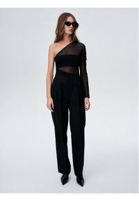 Undress Code Spodnie materiałowe Dolce 602 Czarny Relaxed Fit. Kolor: czarny. Materiał: wełna