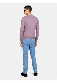 Sisley Sweter 10F2S1C78 Fioletowy Slim Fit. Kolor: fioletowy. Materiał: bawełna #8