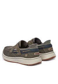 skechers - Skechers Półbuty Slip-ins Relaxed Fit: Troutt - Davey 205599/GRY Szary. Kolor: szary. Materiał: materiał #5