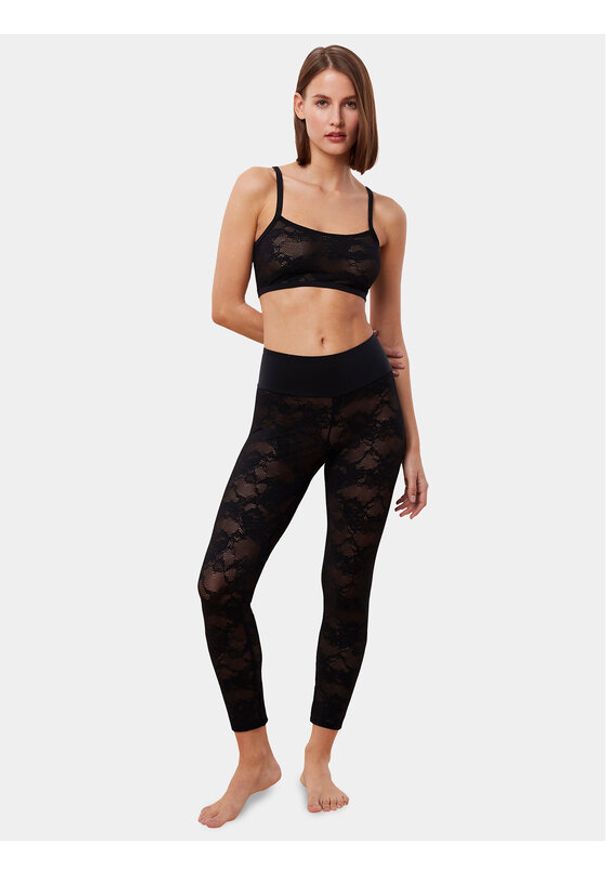 Triumph Getry Smart Deco Leggings 10215938 Czarny. Kolor: czarny. Materiał: syntetyk