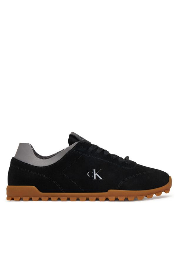 Calvin Klein Sneakersy Low Profile Run MG Sue HW0HW03150 Czarny. Kolor: czarny. Materiał: skóra, zamsz. Sport: bieganie