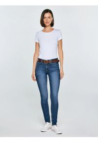 Big-Star - Jeansy damskie skinny granatowe Adela 512. Kolor: niebieski. Sezon: lato #8