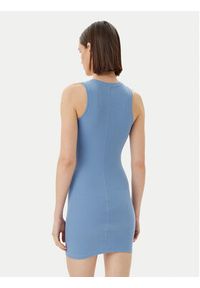 Tommy Jeans Sukienka codzienna Essential DW0DW20674 Niebieski Slim Fit. Okazja: na co dzień. Kolor: niebieski. Materiał: bawełna. Typ sukienki: proste. Styl: casual #5