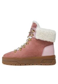 Pollini Botki SA21254H0HTGC62A Różowy. Kolor: różowy. Materiał: nubuk, skóra #6