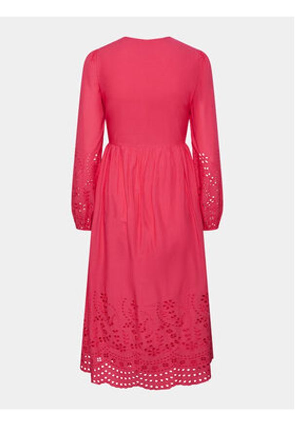 YAS Sukienka codzienna Luma 26032685 Różowy Regular Fit. Okazja: na co dzień. Kolor: różowy. Materiał: bawełna. Typ sukienki: proste. Styl: casual