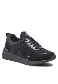 Sneakersy Remonte R3700-02 Schwarz. Kolor: czarny. Materiał: materiał