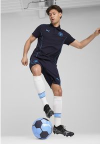 Puma - Męskie szorty Casuals Manchester City PUMA New Navy Magic Blue. Kolor: niebieski. Sport: piłka nożna