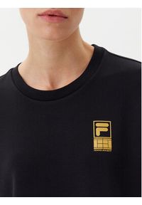 Fila T-Shirt Lisakovsk FAW1044 Czarny Loose Fit. Kolor: czarny. Materiał: wiskoza #5