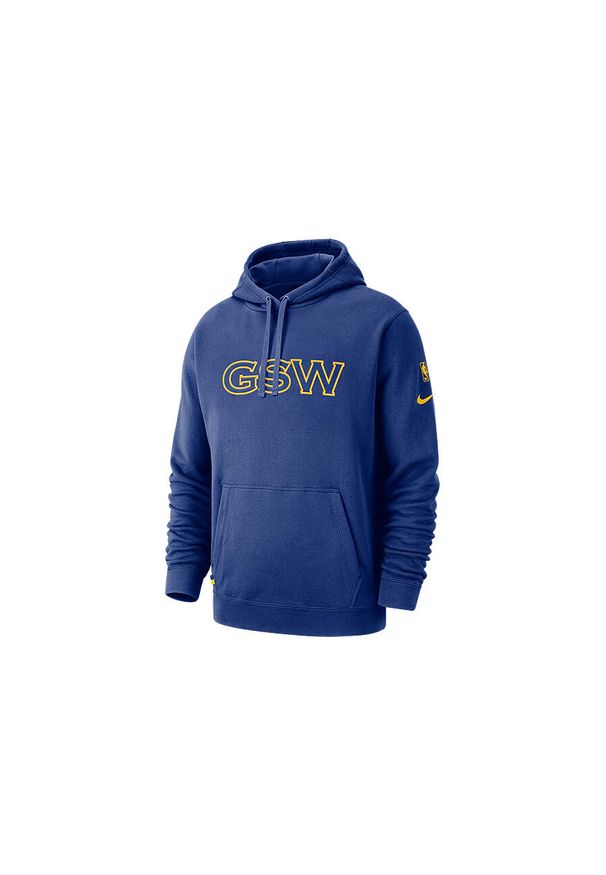 Bluzy sportowa męska Nike Warriors. Typ kołnierza: kaptur. Kolor: niebieski