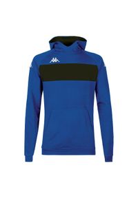 Bluza z kapturem dla dzieci Kappa Daccio. Typ kołnierza: kaptur. Kolor: czarny, niebieski, wielokolorowy. Wzór: kolorowy. Sport: fitness, joga i pilates