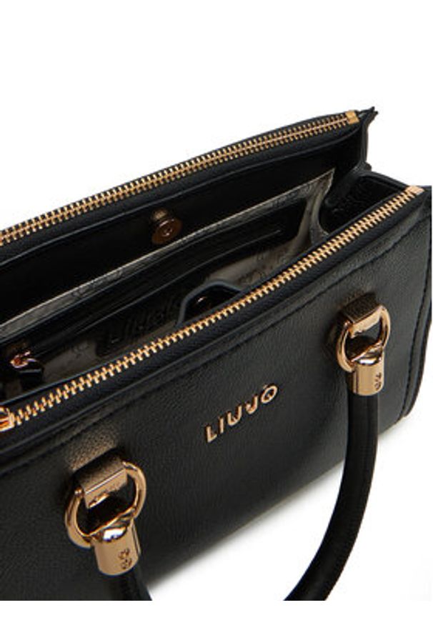 Liu Jo Torebka S Satchel AA5163 E0058 Czarny. Kolor: czarny. Materiał: skórzane