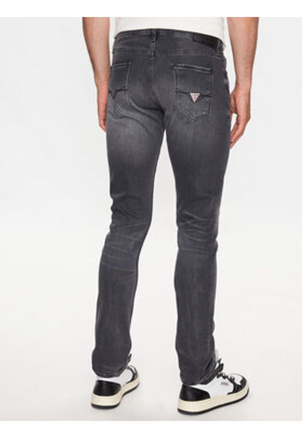 Guess Jeansy Miami M2YAN1 D4Q52 Szary Skinny Fit. Kolor: szary