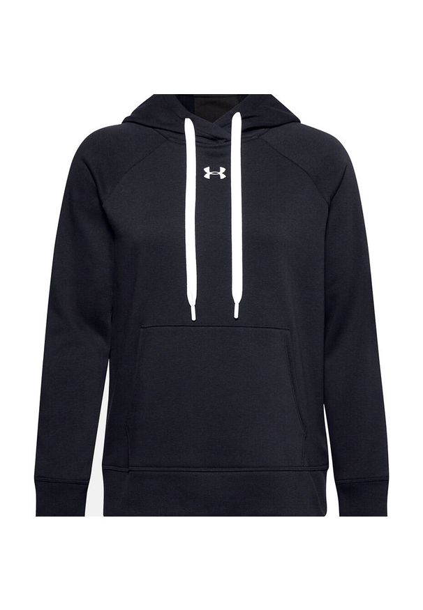 Bluza damska Under Armour Rival Fleece Hb Hoodie czarna. Kolor: czarny, biały, wielokolorowy. Sport: fitness
