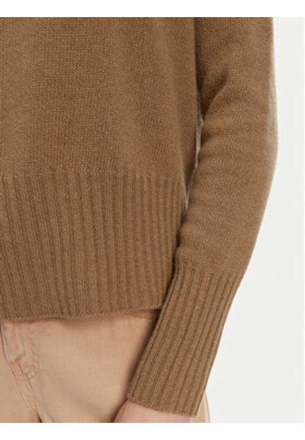 Marella Sweter Spider 2523366354 Brązowy Oversize. Kolor: brązowy. Materiał: syntetyk