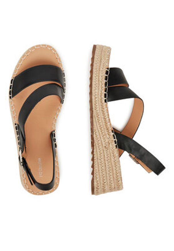 DeeZee Espadryle RS07-24 Czarny. Kolor: czarny. Materiał: materiał, syntetyk