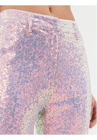 ROTATE Spodnie materiałowe Sequin Straight 1117002208 Różowy Regular Fit. Kolor: różowy. Materiał: syntetyk #4