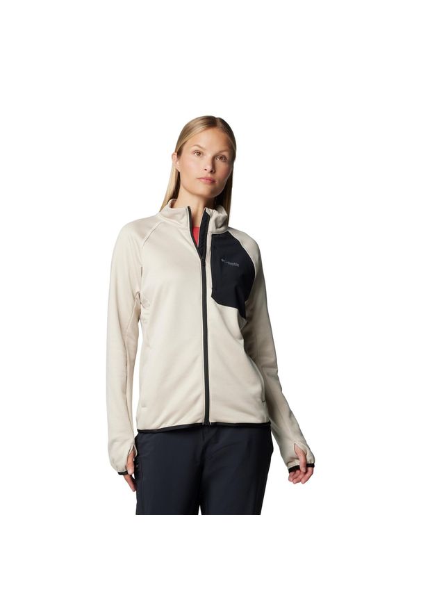 columbia - Columbia Bluza Triple Canyon 2085193278. Kolor: beżowy. Materiał: polar