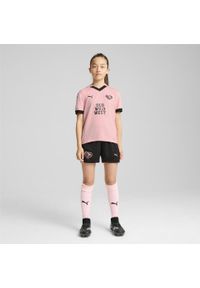 Puma - Młodzieżowa koszulka domowa Palermo F.C 24/25 PUMA Team Light Pink Black. Kolor: czarny, różowy, wielokolorowy