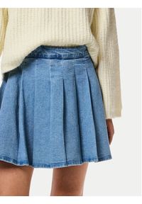 Pieces Spódnica jeansowa Silje 17156077 Niebieski Regular Fit. Kolor: niebieski. Materiał: bawełna #5