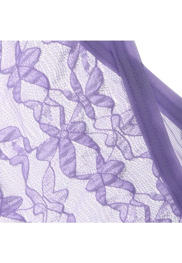 Intica - Komplet bielizny koronkowej ze strapsami regulowanymi Behjat. Kolor: zielony. Materiał: koronka. Wzór: paski, koronka