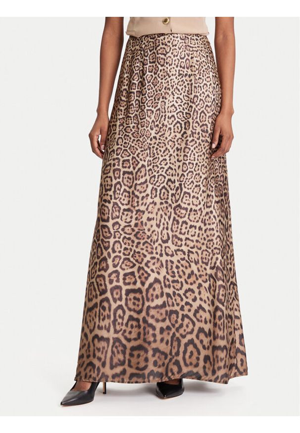 Marciano Guess Spódnica maxi 5YGD22 7298A Brązowy Regular Fit. Kolor: brązowy. Materiał: wiskoza