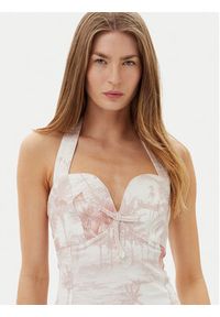 Guess Sukienka letnia W5GK40D5NC1 Biały Slim Fit. Kolor: biały. Materiał: bawełna. Sezon: lato #4