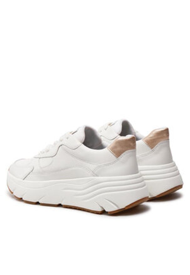 Geox Sneakersy D Diamanta D45UFB 085NF C1327 Biały. Kolor: biały. Materiał: skóra