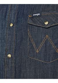 Wrangler - WRANGLER DENIM WESTERN SHIRT MĘSKA KOSZULA JEANSOWA DARK INDIGO W5M12AX1E 112130200. Materiał: denim, jeans #5