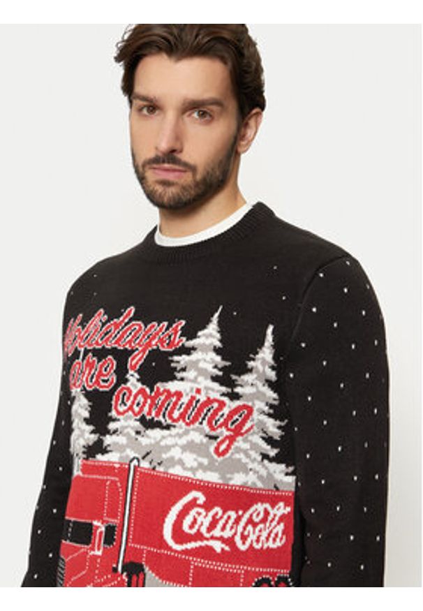 Only & Sons Sweter Xmas 22031176 Granatowy Regular Fit. Kolor: niebieski. Materiał: syntetyk