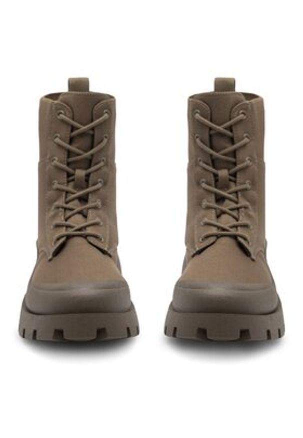 Jenny - JENNY Botki MILANA WYL3497-6 Khaki. Kolor: brązowy. Materiał: materiał
