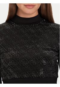 Guess Bluzka W5BP48 K7182 Czarny Slim Fit. Kolor: czarny. Materiał: syntetyk