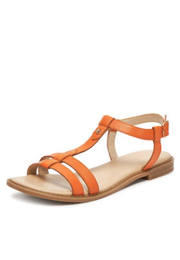 Lasocki Sandały EST-AFIONA-10 Pomarańczowy. Kolor: pomarańczowy. Materiał: skóra