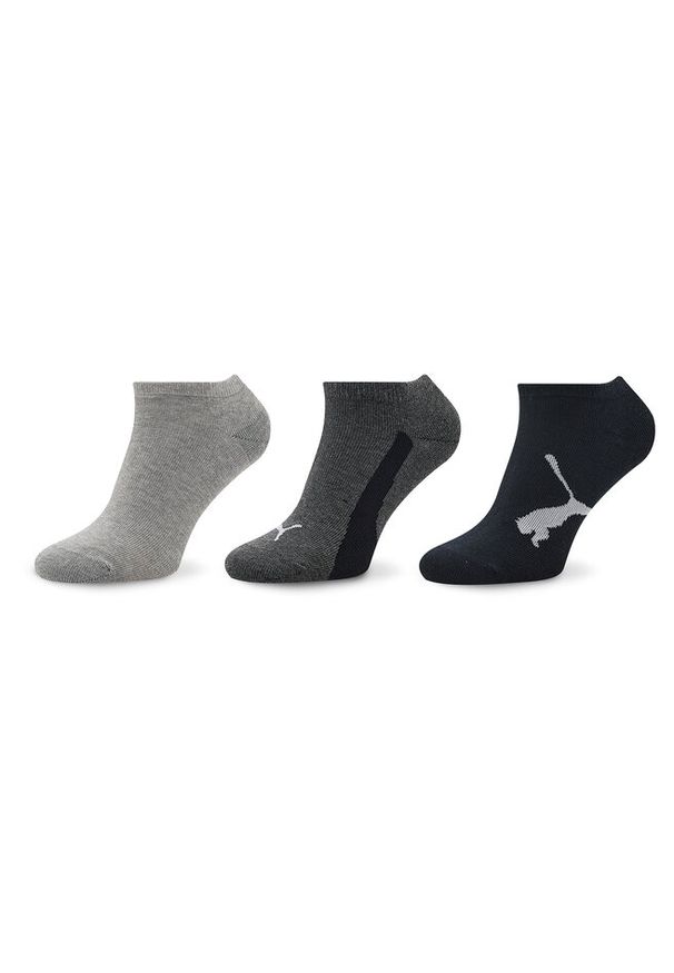 Zestaw 3 par niskich skarpet unisex Puma. Wzór: kolorowy