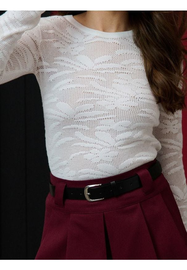 Sinsay - Sweter - kremowy. Kolor: kremowy