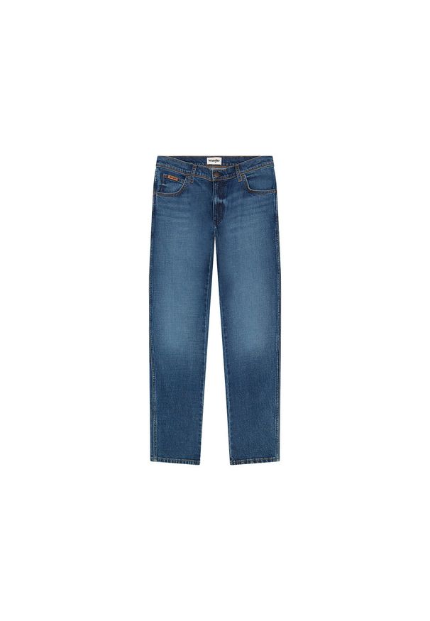 Wrangler - WRANGLER MĘSKIE SPODNIE JEANSOWE TEXAS SLIM RAINDROP 112355028 W12S017418. Długość: długie. Styl: klasyczny, sportowy, elegancki